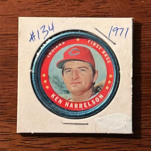 RARE Near MINT 1971 Topps Coins Ken Harrelson #134 - Picture 1 of 2